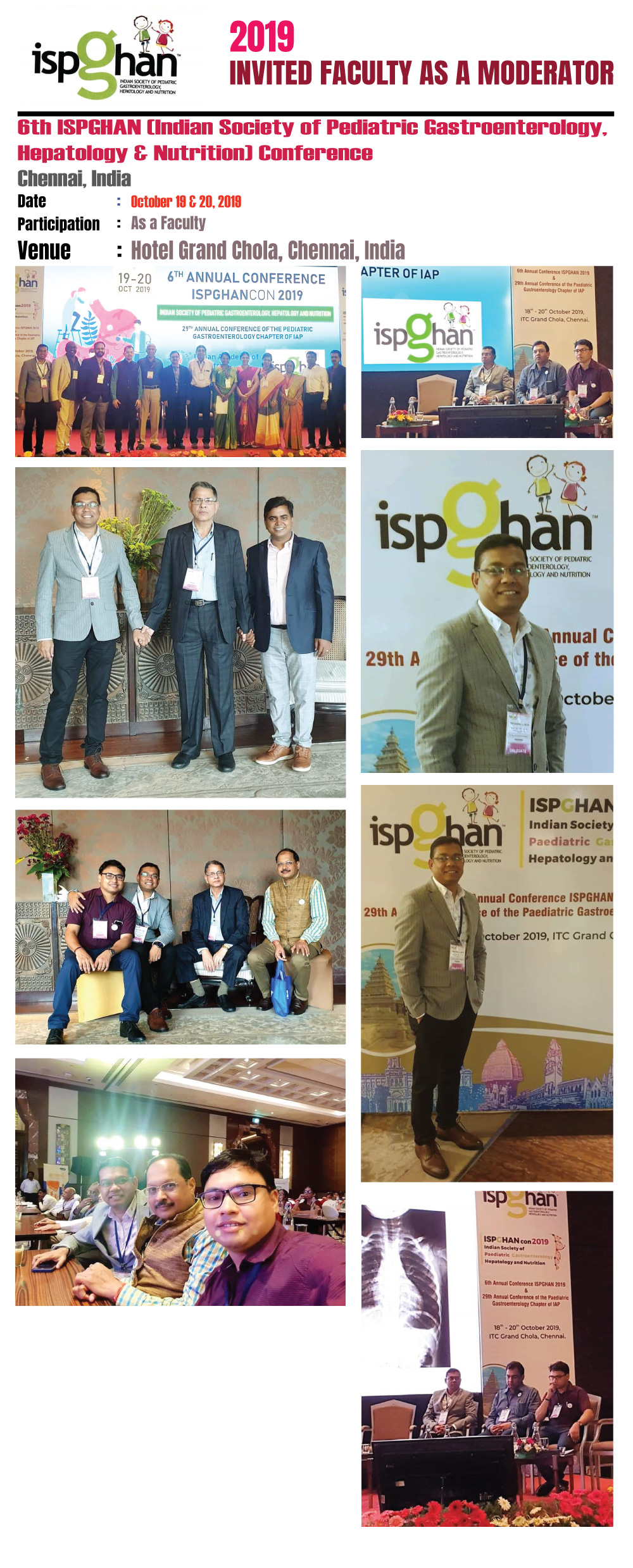 2019 India Faculty ISPGHAN Chennai